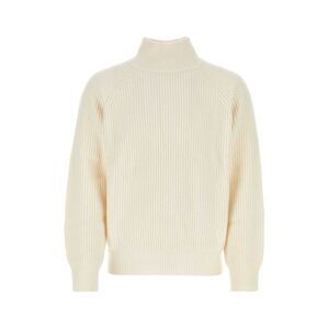 Le Kasha Men Ivory Cashmere Sweater